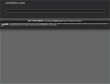 Tablet Screenshot of nextskin.com